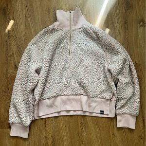 PINK Pink Sherpa Zip Up Size Large